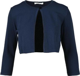 Charlott Cropped Cardigan with Round Neckline