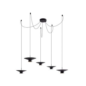 Lindby L&aacute;mpara de techo de metal negro