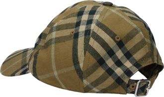 Burberry Mens Green Cotton Cap (baseball Hat)