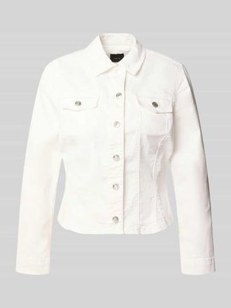 Zero Jacke mit Knopfleiste und Brusttaschen in Offwhite, Gr&ouml;&szlig;e 34