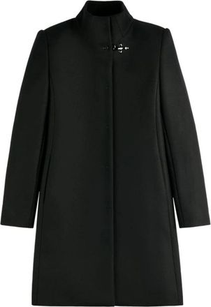 Fay Jassen - Dames - Mantel - Zwart - S - Leer - Jassen