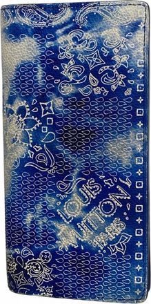 Louis Vuitton Blue Long Wallet (Bi-Fold) (Pre-Owned)