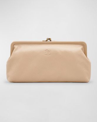 IL BISONTE Manuela Vegetable-Tanned Leather Clutch Bag