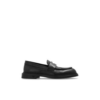 Emporio Armani Heren, Schoenen, Zwart, Maat: 44 EU Leer