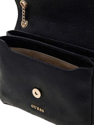 Guess Womens Crossbody Bag Black Logo Polyurethane Crossbody-bags