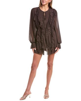 70/21 Ruffle Mesh Mini Dress