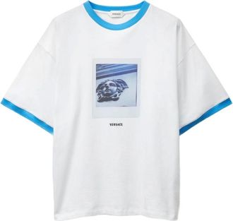 Versace Hombre, Camisetas, Blanco, Talla: L