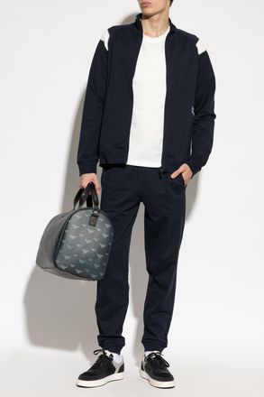 Emporio Armani Tracksuit Set: Sweatshirt And Trousers, Mens, Navy Blue