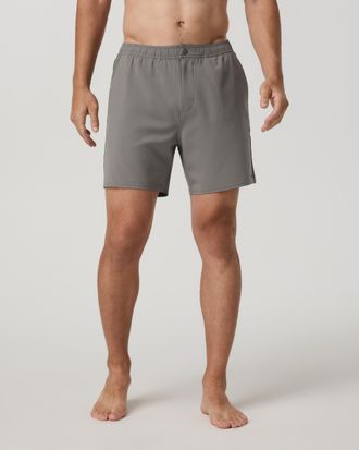 Vuori Clothing Banks Resort Shorts | Greyhound | XS, Size Extra Small
