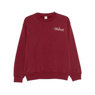 Sporty & Rich Merlo Sweater - Dames - Sweatshirts - Rood - S - Hoodies & sweatvesten