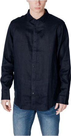 A|X Armani Exchange Hombre, Camisas, Azul, Talla: S