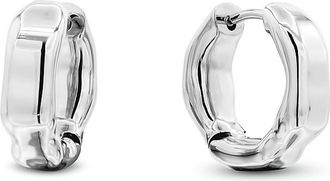 Calvin Klein Womens Fluid Metal Earrings - Metallic