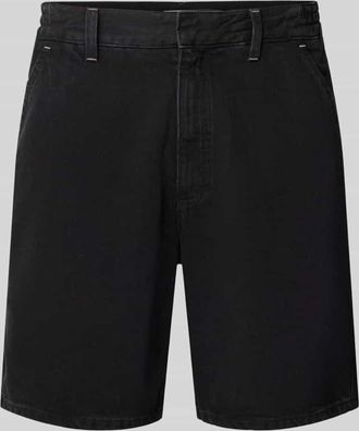 Marc O'Polo Denim Marc OPolo Denim Loose Fit Jeansshorts aus Baumwoll-Mix in Black, Gr&ouml;&szlig;e XXL