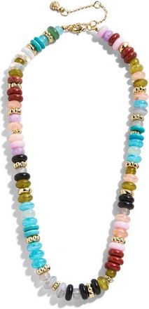 BaubleBar Mariel Semiprecious Bead Necklace in Blue at Nordstrom
