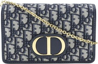 Dior Pre-owned Chain Wallet - Dames - Vintage Schoudertas - Blauw - ONE Size - Vintage