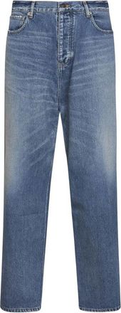 Balenciaga Straight Jeans - Heren - Regular Fit Jeans - Blauw - XS - Katoen - Jeans