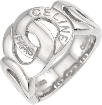 Celine Platinum 900 Band Ring (Pre-Owned)
