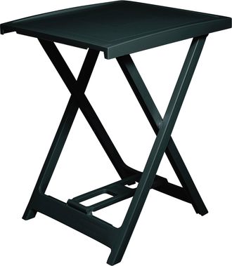 Dmora Dmora Table De Camping Pliante Rectangulaire, Made In Italy, 50 X 47 X 65 Cm, Couleur Verte