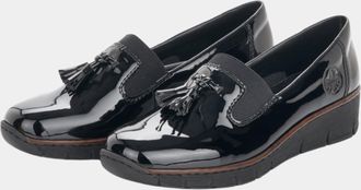 Rieker Womens 53751-00 Schwarz - Black Leather - Size UK 7.5