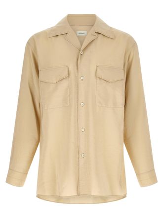 Christophe Lemaire Beige Silk Mens Blouse