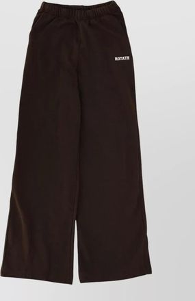 Rotate wide leg trousers elastic waistband