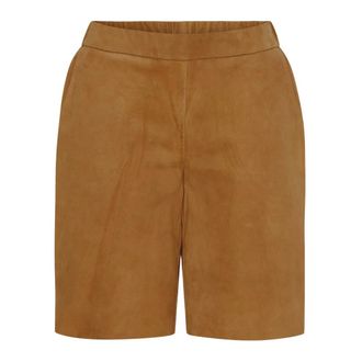 Notyz Bermuda in camoscio - - Shorts - Donna - Marrone - L
