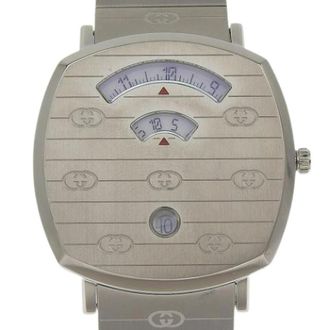 Gucci Pre-owned Grip Stainless Steel Watch - Heren - Vintage Horloges - Grijs - ONE Size - Vintage
