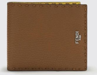 Fendi Portafoglio Selleria in pelle di vitello a grana Fendi