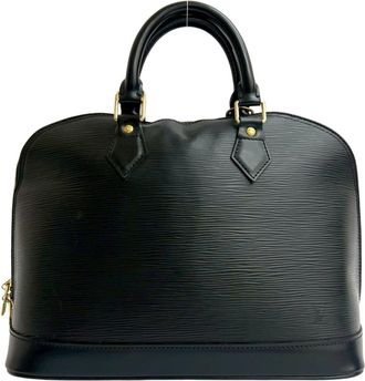 Louis Vuitton Black Epi Leather Handbag Tote Bag (Pre-Owned)