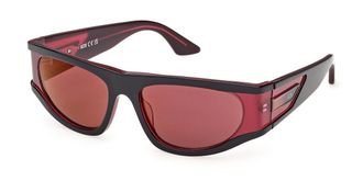 GCDS GD0066 01U Mens Sunglasses Red Size 55