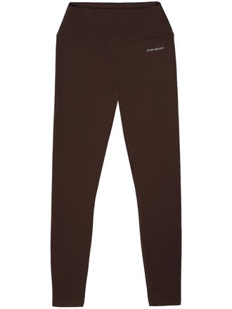 Sporty & Rich N.03 logo-print leggings - Brown