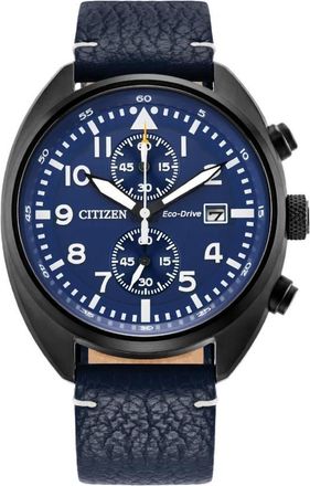Citizen Chronograph Eco-Drive Blue Dial Mens Watch CA7048-08L