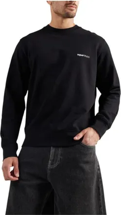 Jack & Jones Urban Zwarte Sweatshirt met Artistieke Ruggrafiek - Heren - Sweatshirts - Zwart - L - Katoen - Hoodies & sweatvesten