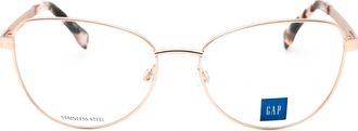 GAP VGP044 Cat Eye Metal Eyeglasses - Rose Gold