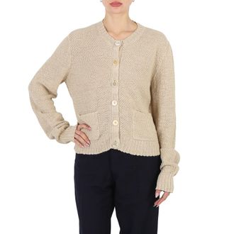 Maison Margiela Ladies Banana Knitted Long-Sleeve Cardigan, Size Medium