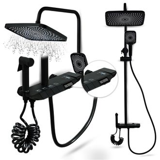 OEM Juego De Ducha Heckermann Ls06 Negro
