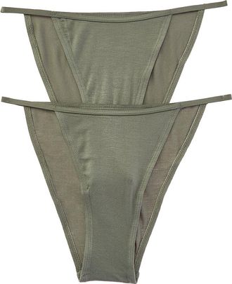 Bambooa Bamboo Set Of 2 Essential String Bikini Brief