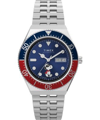 Timex Peanuts M79 Heren Zilveren Horloge TW2W47500