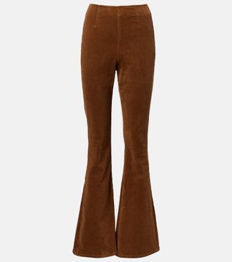 Veronica Beard Beverly Off-Duty corduroy flared pants