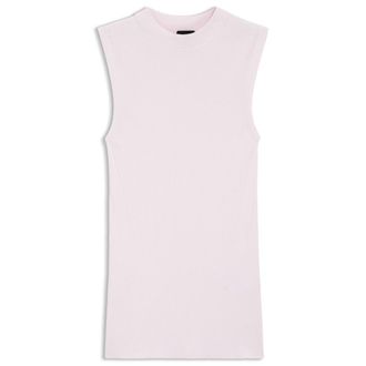 BOSS Ribbed top with mock neckline