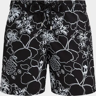 Vilebrequin Men & apos;s Turtle-Print Swim Trunks