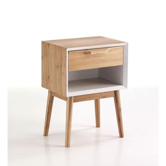 tomasucci Hijo mesita de noche / mesita de centro blanca