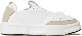 Twin-Set Tweekleurige leren sneakers - Wit