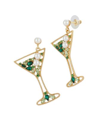 Sphera Milano Plated Martini Earrings