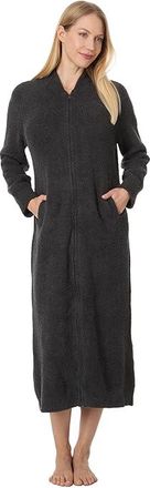 Barefoot Dreams CozyChic(r) Full Zip V-Neck Lounger Womens Pajama Carbon : XXS/XS (Womens 00-2), Microfiber/Polyester