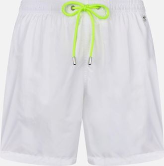 MC2 Saint Barth Man Lightweight Fabric White Swim Shorts Lighting Pantone Pantone Special Edition