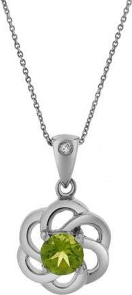 LuvMyJewelry Sarina Sterling Silver 0.01 Ct Diamond Floral Pendant in 925 Sterling Silver at Nordstrom