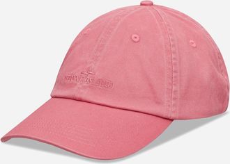 Stone Island Brushed Cotton Gabardine Cap Geranium
