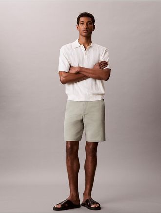 Calvin Klein Mens 9 Stretch Tech Short - Green - 33