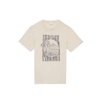 Isabel Marant Printed Logo Cotton T-shirt